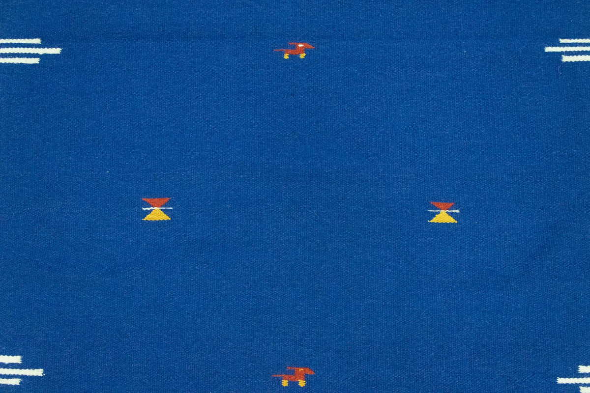 Alfombra Kelim - Tendencia - 180 x 120 cm - azul