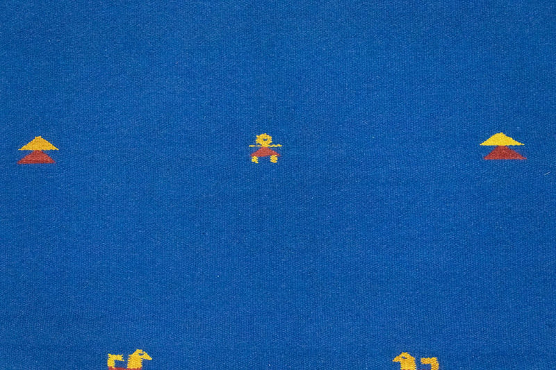 Alfombra Kelim - Tendencia - 180 x 120 cm - azul