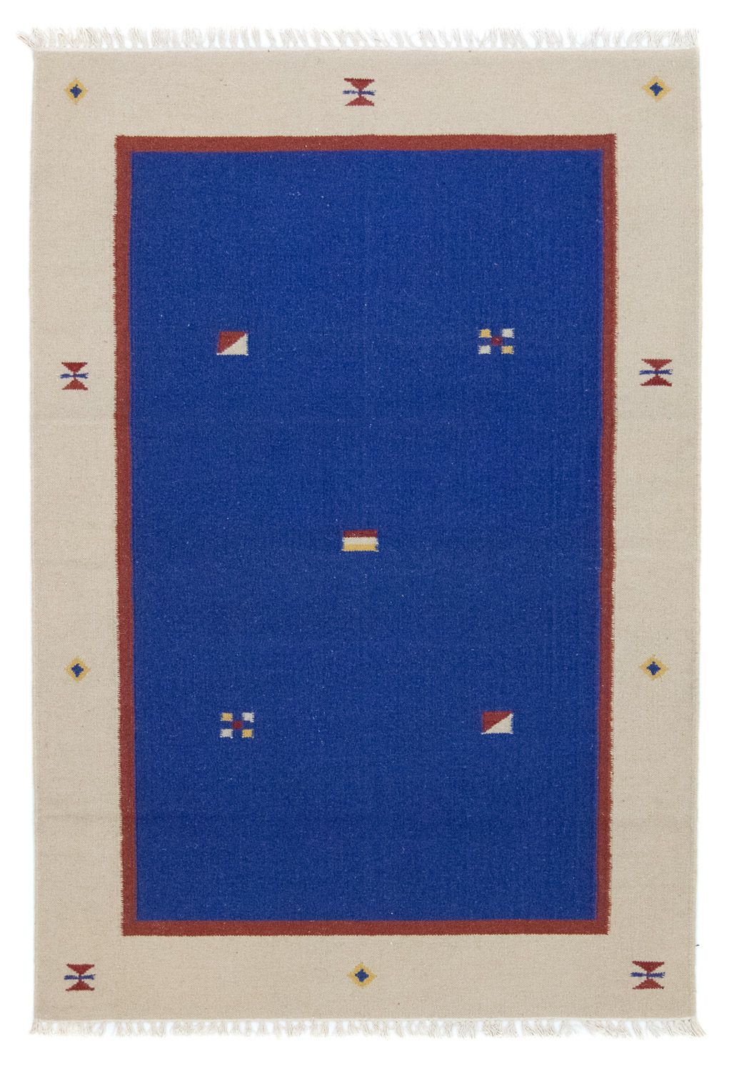 Alfombra Kelim - Tendencia - 180 x 120 cm - azul