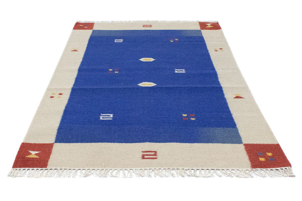 Alfombra Kelim - Tendencia - 180 x 120 cm - azul