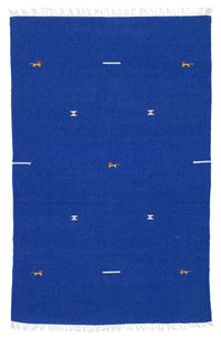 Alfombra Kelim - Tendencia - 180 x 120 cm - azul
