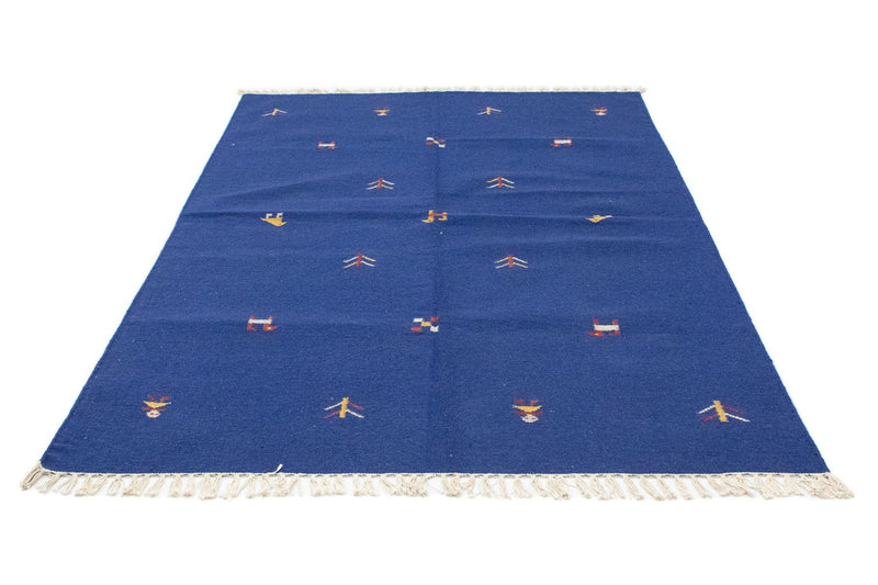 Alfombra Kelim - Tendencia - 200 x 140 cm - azul