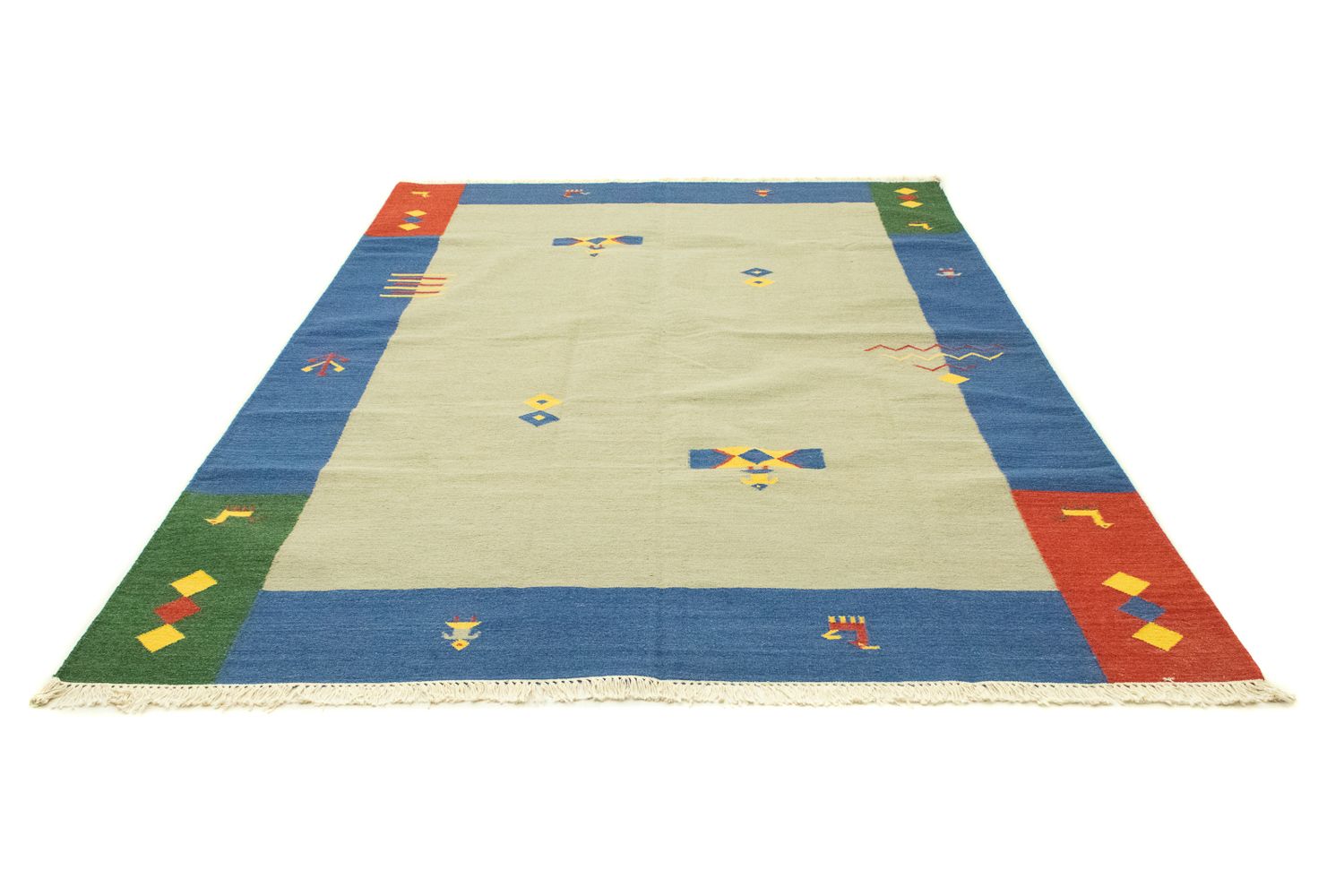Alfombra Kelim - Tendencia - 300 x 200 cm - verde