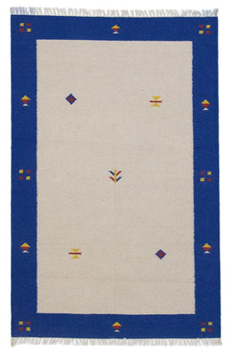 Alfombra Kelim - Tendencia - 180 x 120 cm - beige