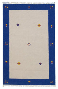 Alfombra Kelim - Tendencia - 180 x 120 cm - beige