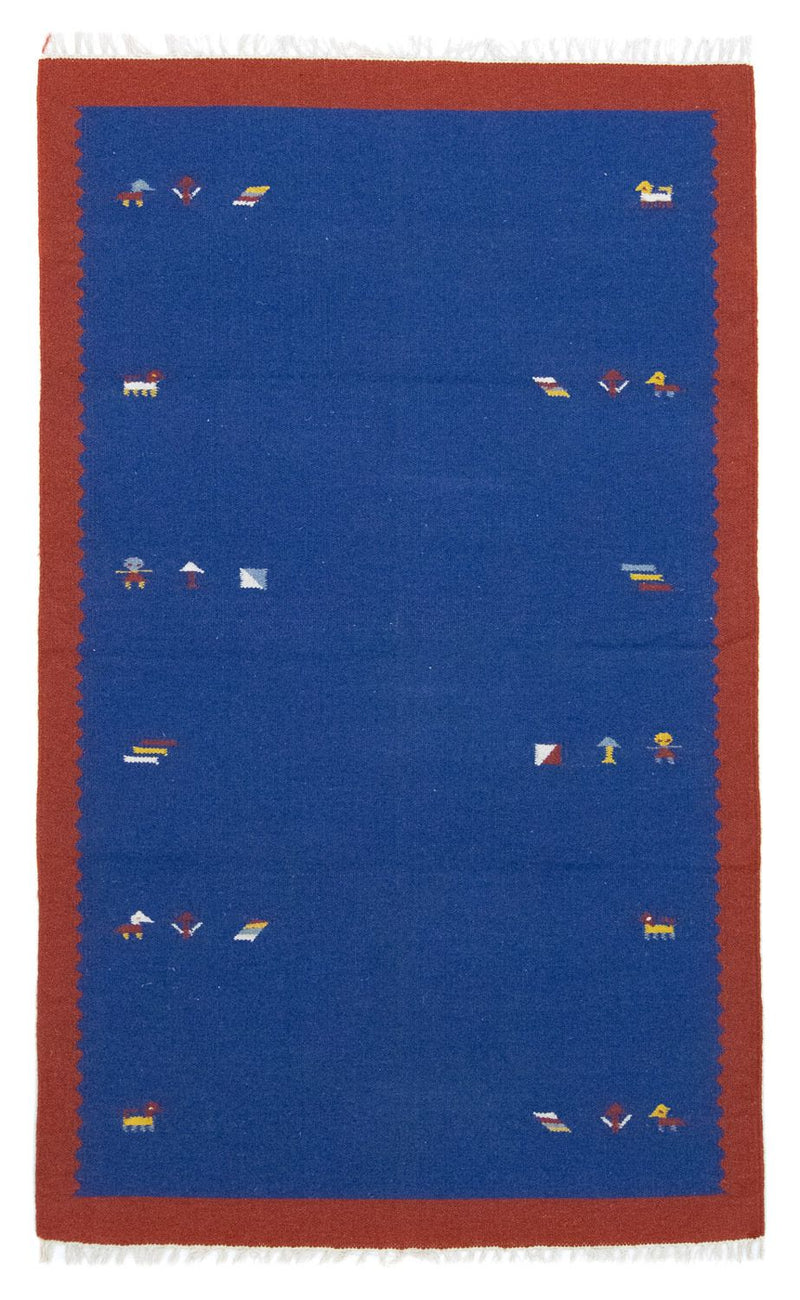 Alfombra Kelim - Tendencia - 180 x 120 cm - azul