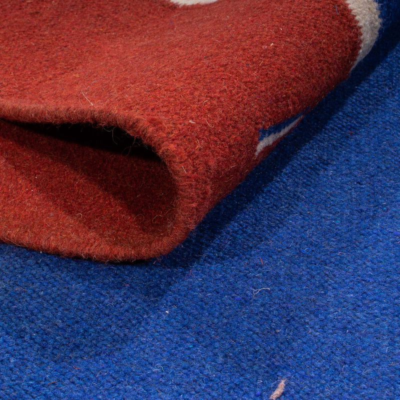 Alfombra Kelim - Tendencia - 240 x 170 cm - azul oscuro
