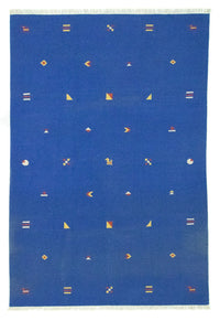 Alfombra Kelim - Tendencia - 300 x 200 cm - azul