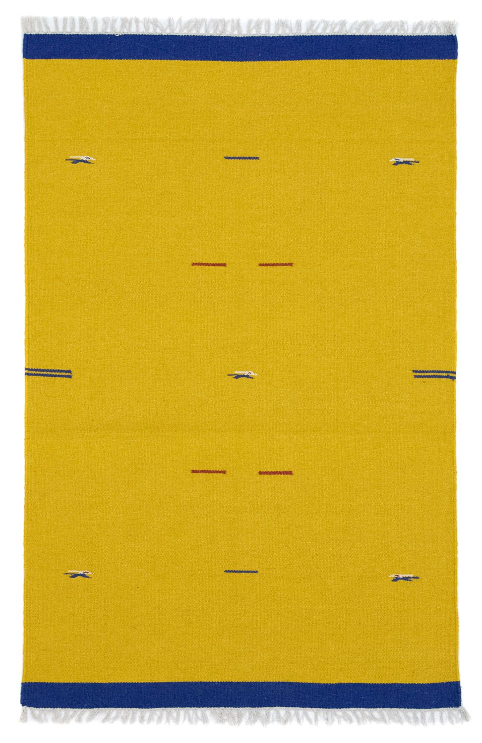 Alfombra Kelim - Tendencia - 180 x 120 cm - amarillo