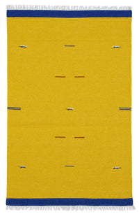 Alfombra Kelim - Tendencia - 180 x 120 cm - amarillo