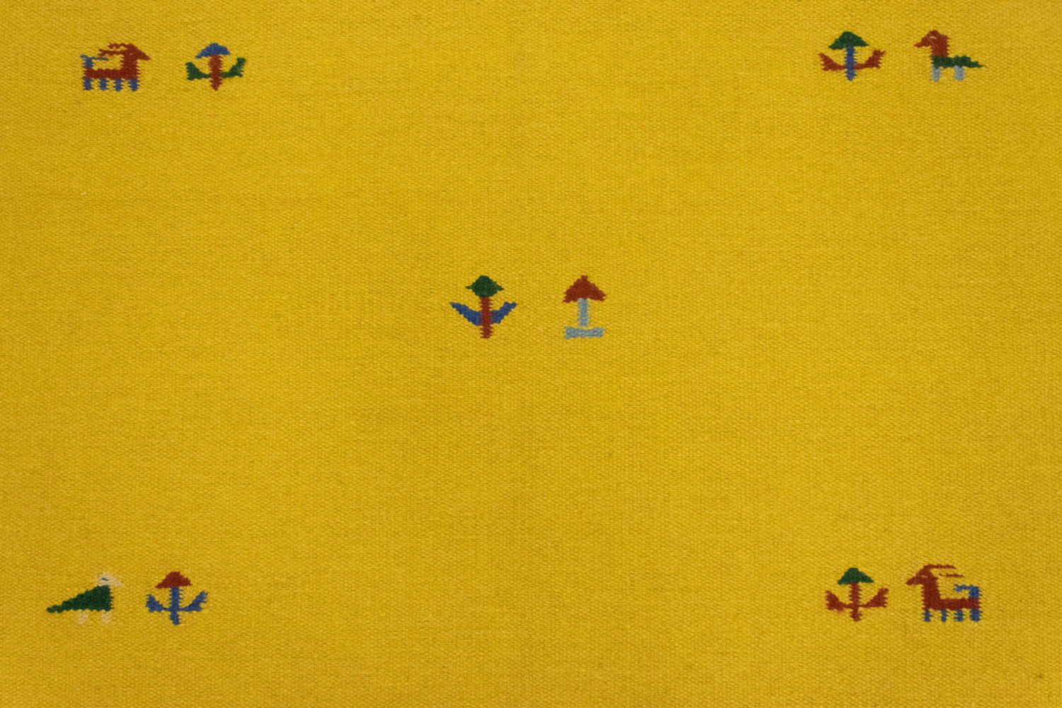 Alfombra Kelim - Tendencia - 180 x 120 cm - amarillo