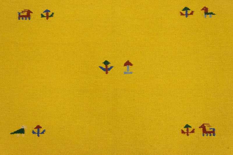 Alfombra Kelim - Tendencia - 180 x 120 cm - amarillo