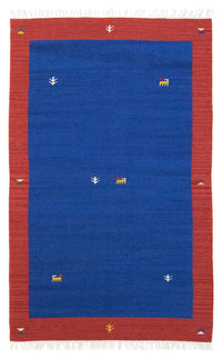 Alfombra Kelim - Tendencia - 180 x 120 cm - azul