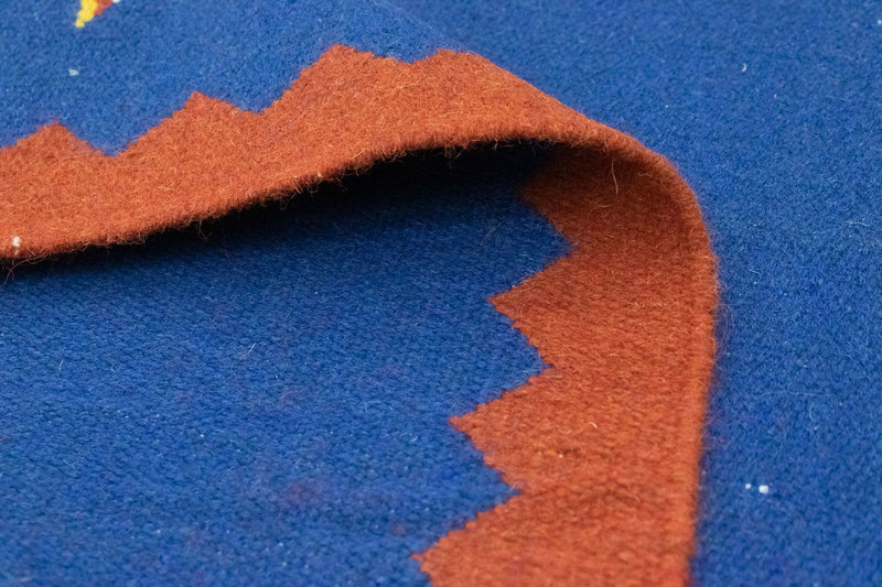 Alfombra Kelim - Tendencia - 180 x 120 cm - azul