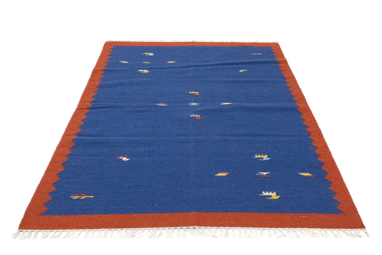 Alfombra Kelim - Tendencia - 180 x 120 cm - azul