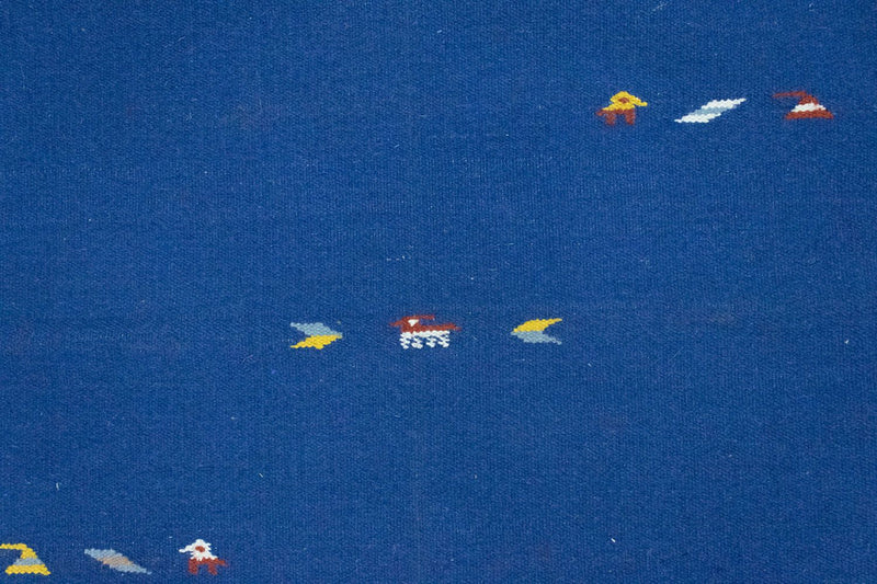 Alfombra Kelim - Tendencia - 180 x 120 cm - azul