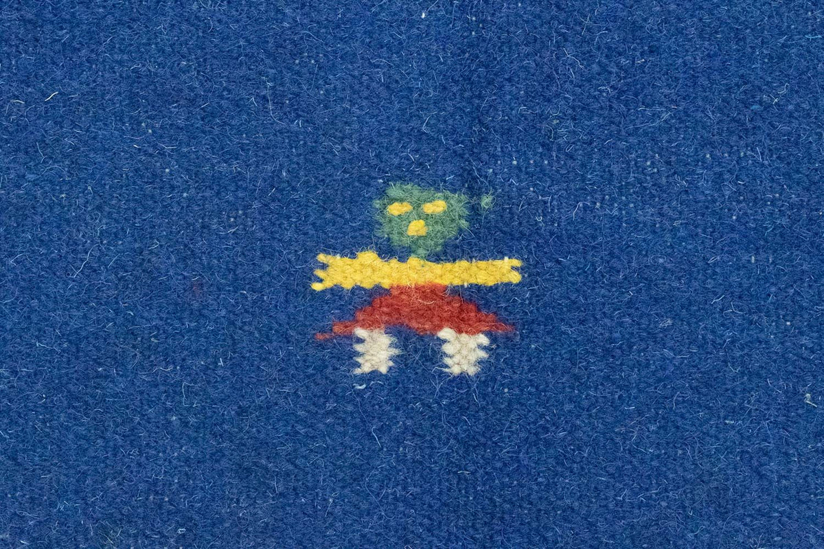 Alfombra Kelim - Tendencia - 200 x 140 cm - azul