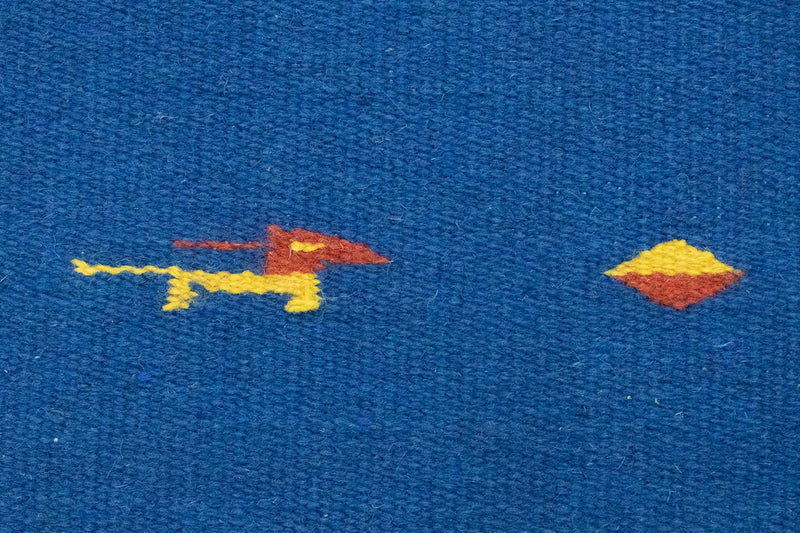Alfombra Kelim - Tendencia - 200 x 140 cm - azul