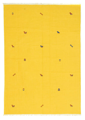 Alfombra Kelim - Tendencia - 300 x 200 cm - amarillo