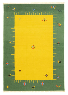 Alfombra Kelim - Tendencia - 300 x 200 cm - amarillo