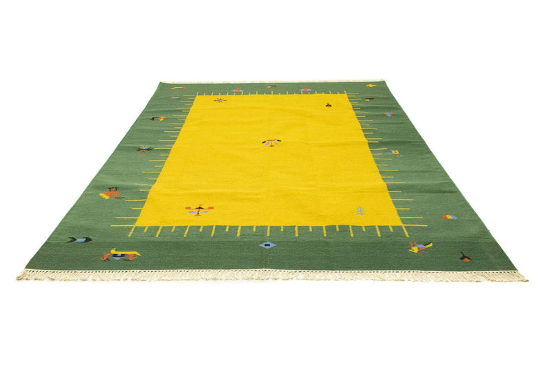 Alfombra Kelim - Tendencia - 300 x 200 cm - amarillo