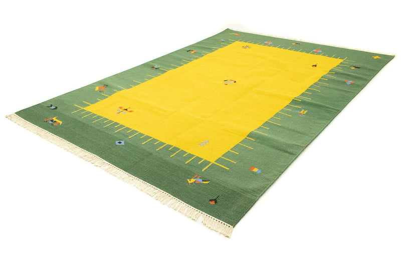 Alfombra Kelim - Tendencia - 300 x 200 cm - amarillo