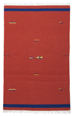 Alfombra Kelim - Tendencia - 180 x 120 cm - rojo