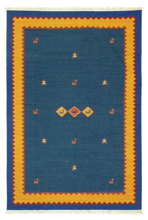 Alfombra Kelim - Tendencia - 300 x 200 cm - azul