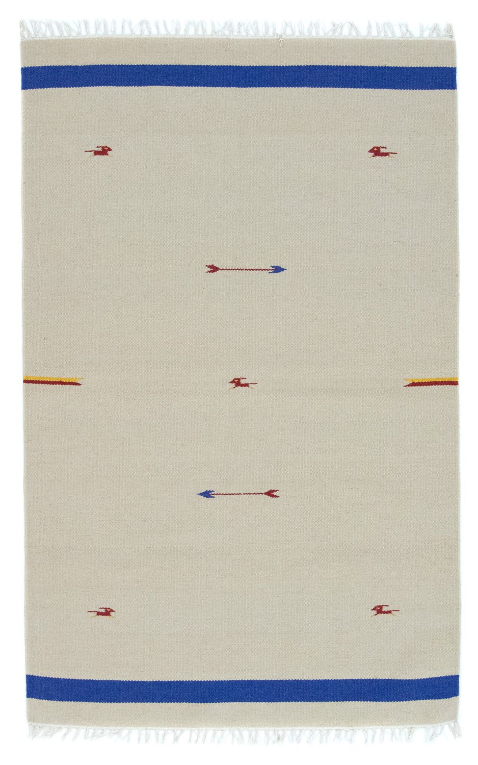Alfombra Kelim - Tendencia - 180 x 120 cm - beige