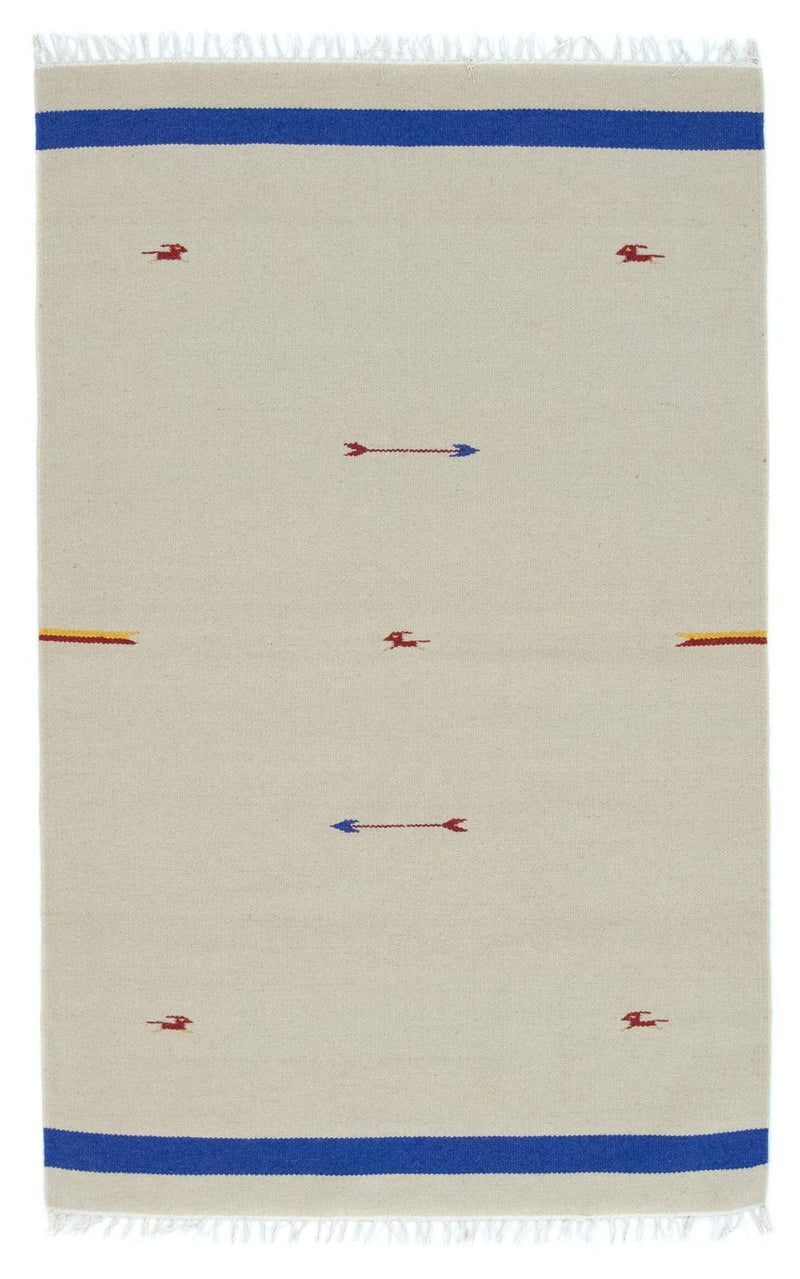 Alfombra Kelim - Tendencia - 180 x 120 cm - beige