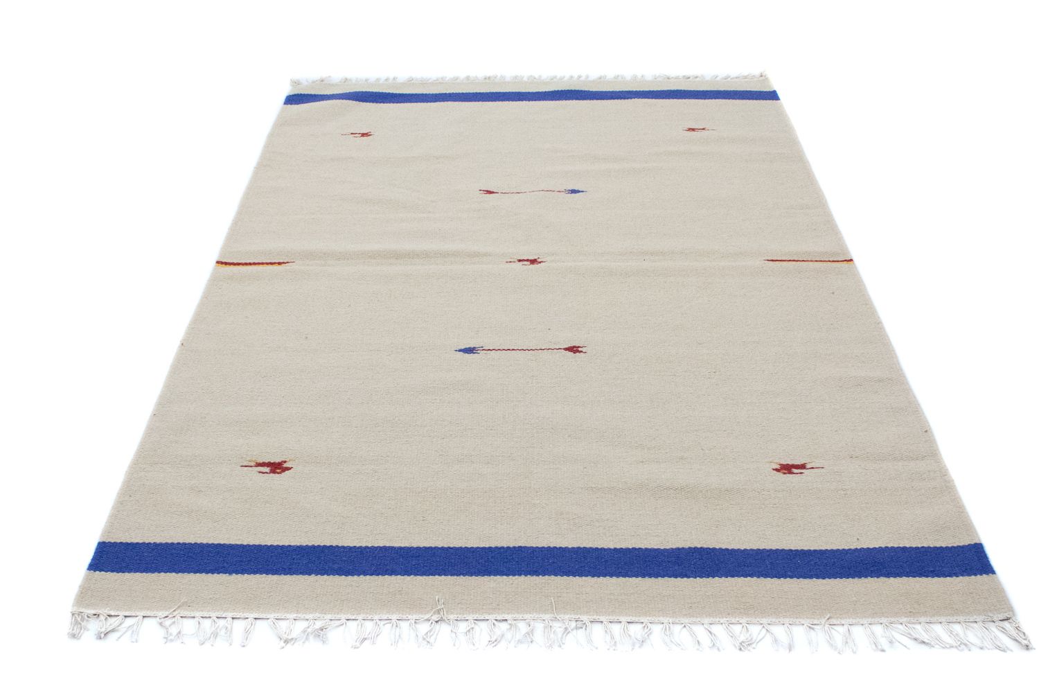 Alfombra Kelim - Tendencia - 180 x 120 cm - beige
