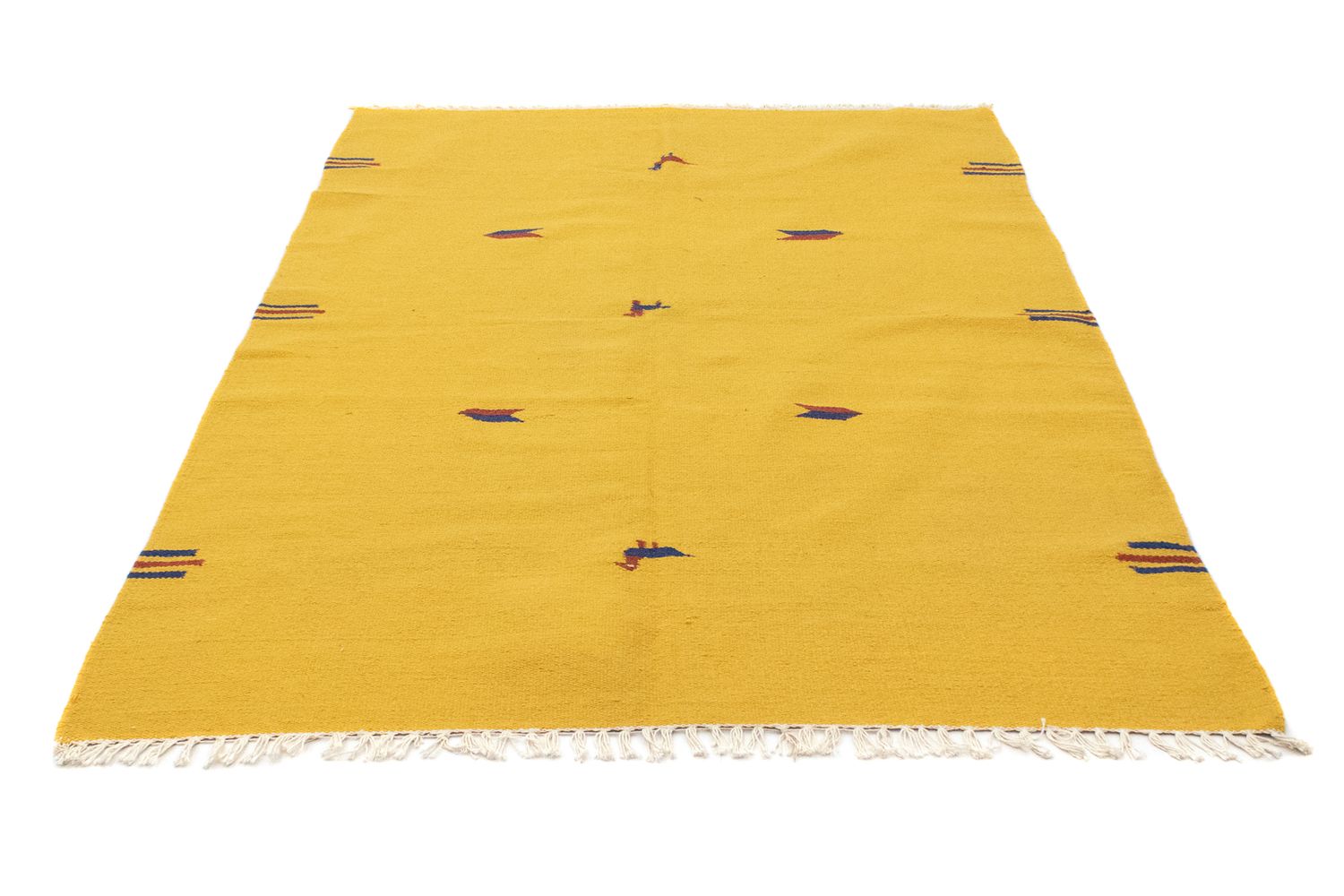 Alfombra Kelim - Tendencia - 200 x 140 cm - amarillo