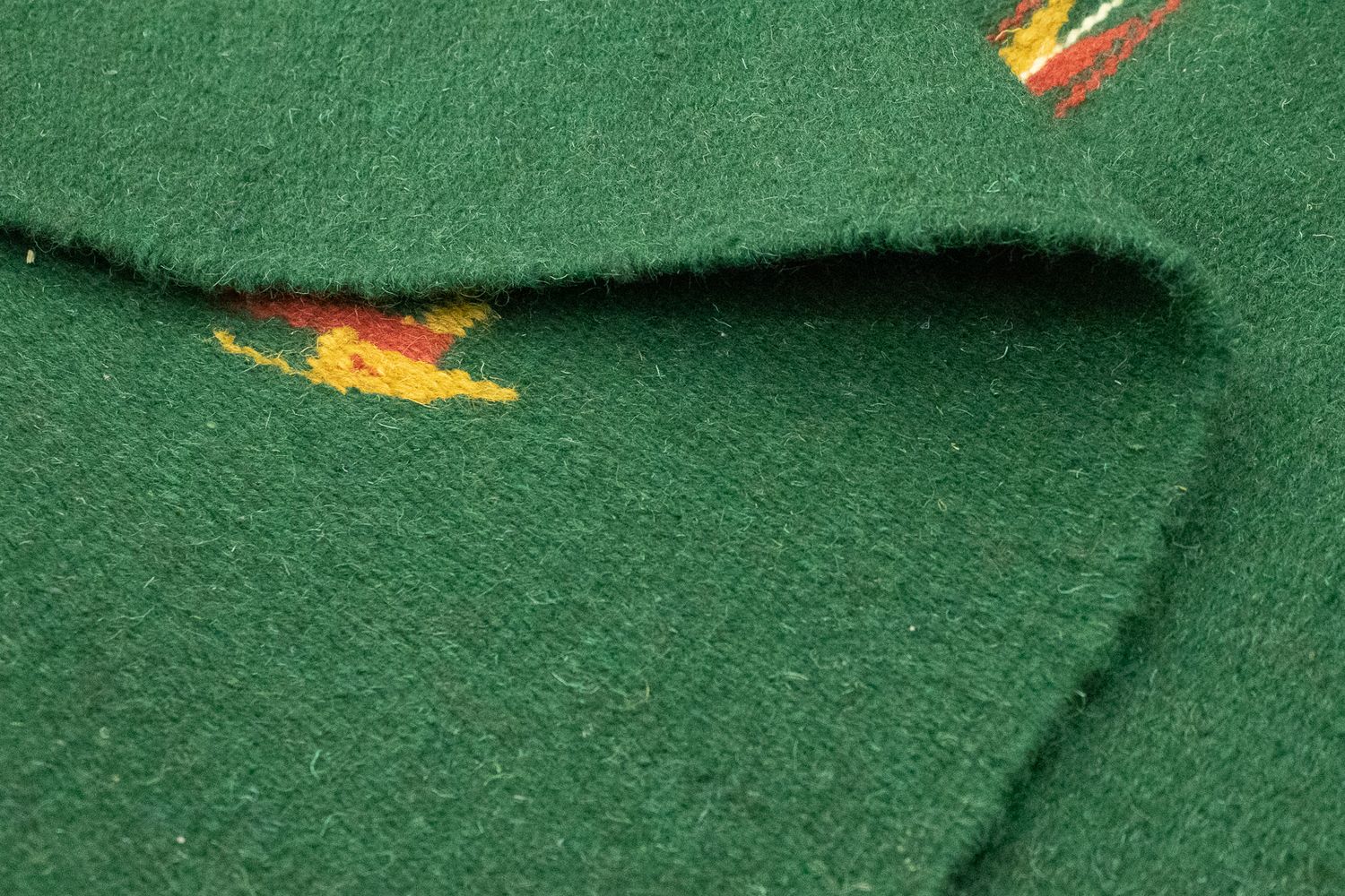 Alfombra Kelim - Tendencia - 180 x 120 cm - verde oscuro