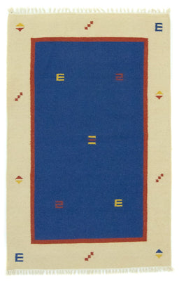 Alfombra Kelim - Tendencia - 180 x 120 cm - azul