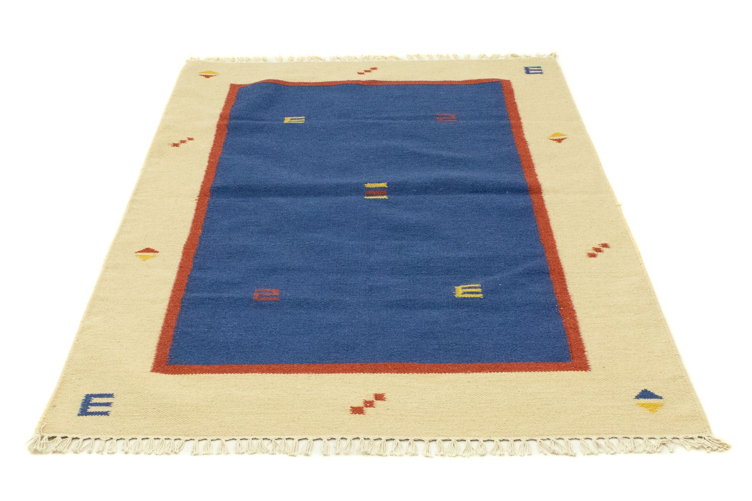 Alfombra Kelim - Tendencia - 180 x 120 cm - azul