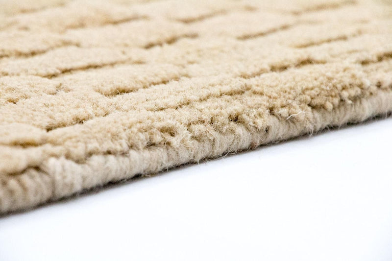 Alfombra de lana - 177 x 125 cm - beige