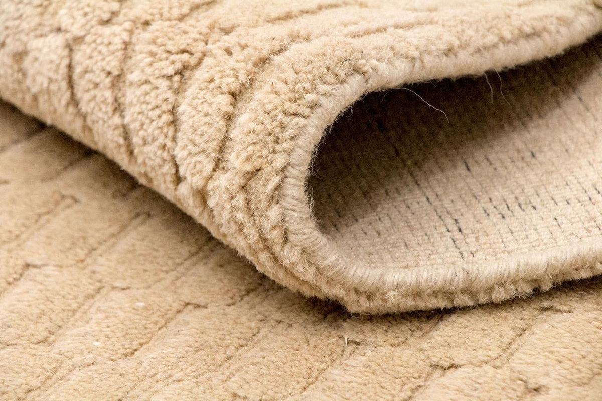 Alfombra de lana - 177 x 125 cm - beige