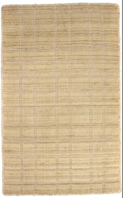 Alfombra de lana - 89 x 55 cm - beige