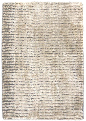Alfombra de viscosa - 95 x 65 cm - beige