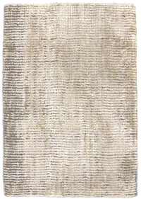 Alfombra de viscosa - 95 x 65 cm - beige