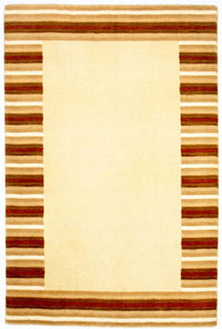 Alfombra de lana - 177 x 116 cm - beige