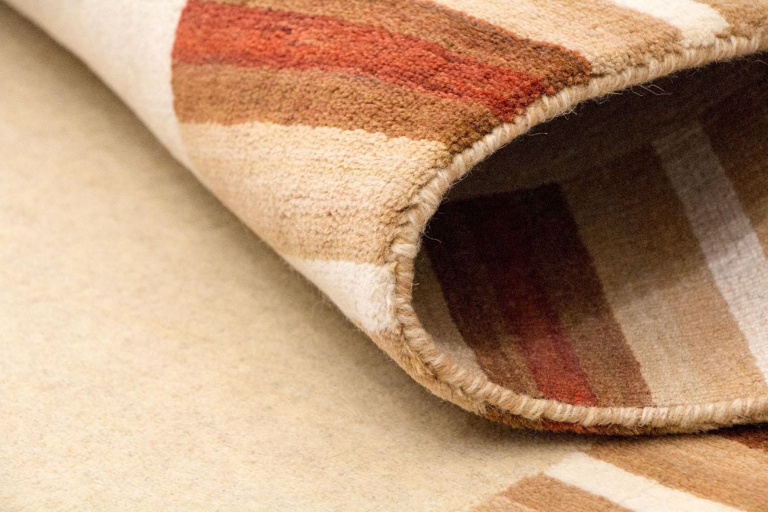 Alfombra de lana - 177 x 116 cm - beige