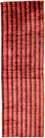 Alfombra de pasillo Alfombra de viscosa - 203 x 63 cm - rojo