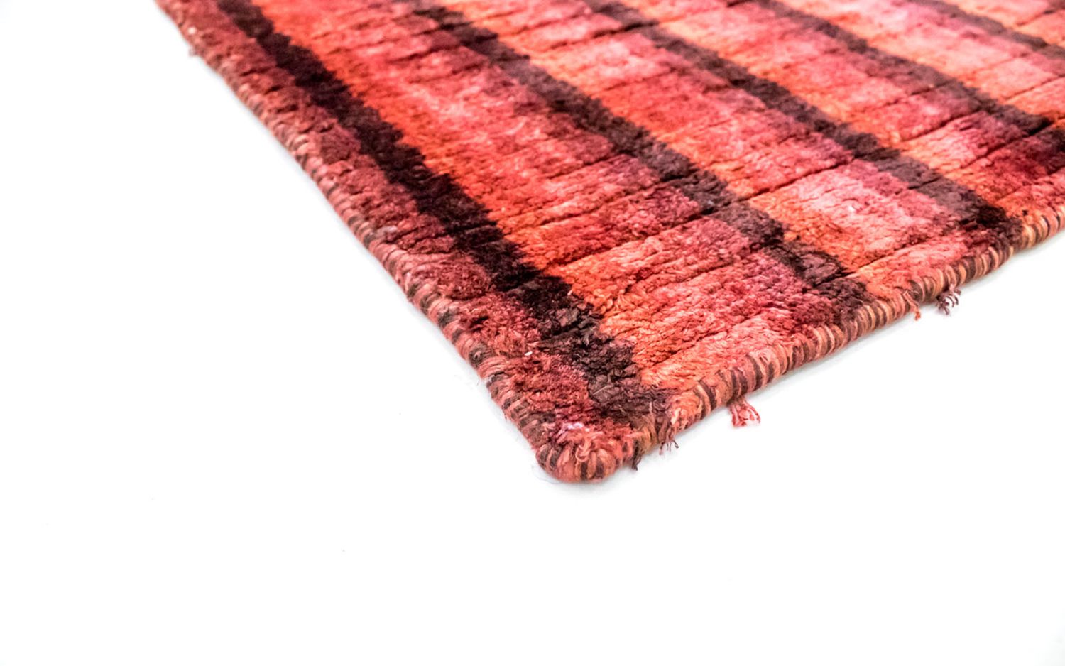 Alfombra de pasillo Alfombra de viscosa - 203 x 63 cm - rojo