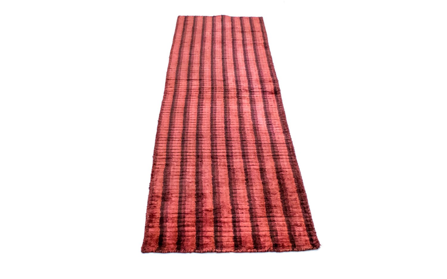 Alfombra de pasillo Alfombra de viscosa - 203 x 63 cm - rojo