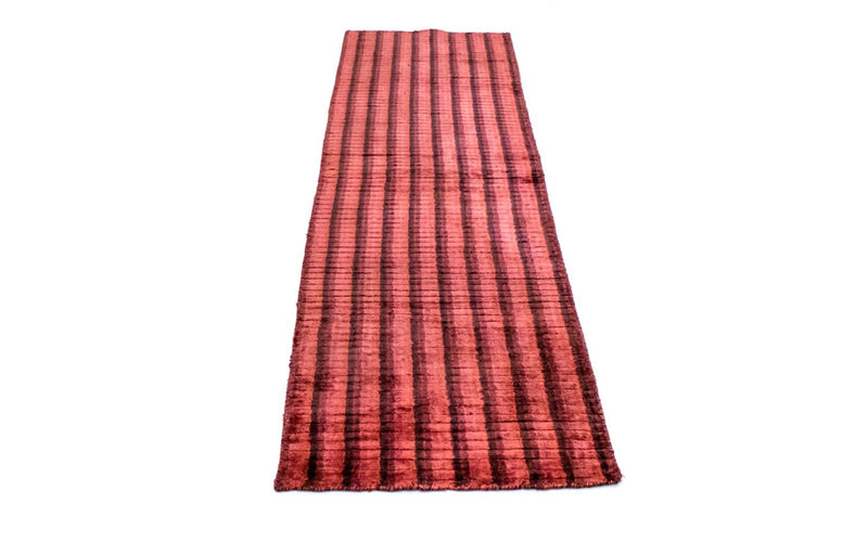 Alfombra de pasillo Alfombra de viscosa - 203 x 63 cm - rojo