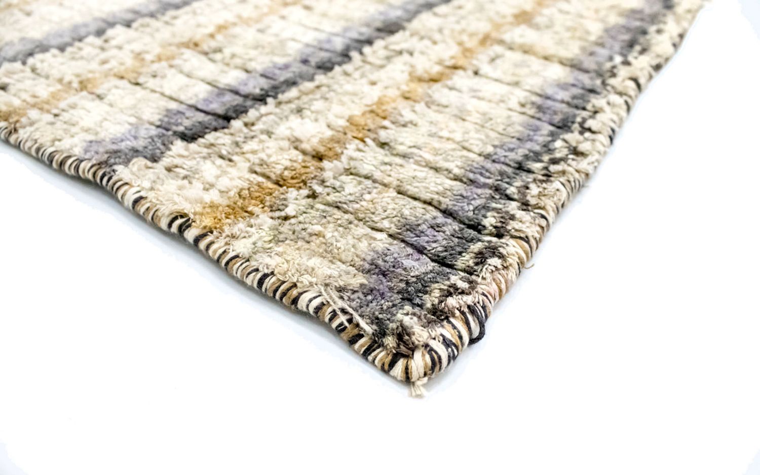 Alfombra de viscosa - 180 x 94 cm - multicolor