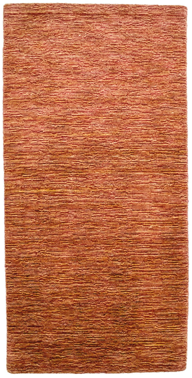 Alfombra de lana - 136 x 72 cm - marrón