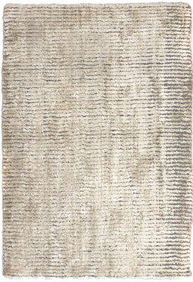 Alfombra de viscosa - 95 x 66 cm - beige