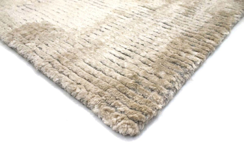 Alfombra de viscosa - 95 x 66 cm - beige